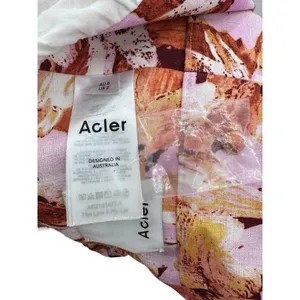 Acler Withington Top Size 2 NWOT Puff Sleeve Abstract‎ Floral Crop Blouse thumbnail 8