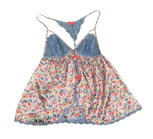 Victoria’s Secret floral and lace babydoll top size S thumbnail 2