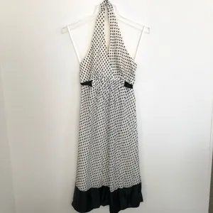 BCBGMAXAZRIA Silk polka dot halter dress - EUC!! 2 thumbnail 2