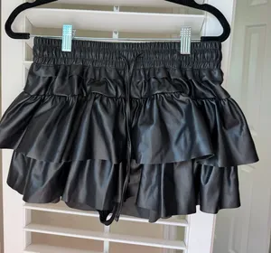 Boutique Leather Mini Skirt thumbnail 1