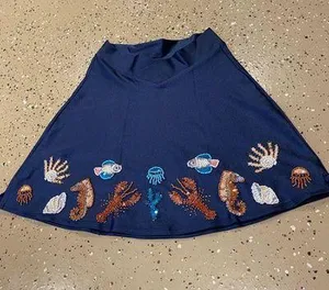 Her Pony The Label Under The Sea Beaded Mini Skirt thumbnail 10