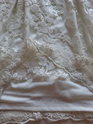 Donna Ricco David's Bridal NWT Ivory Lace Sequin Dress Size 2 thumbnail 10