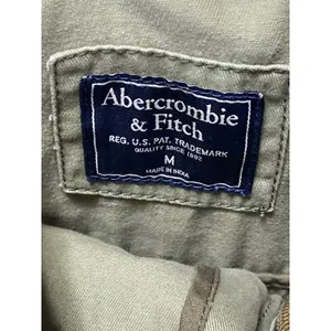 Abercrombie & Fitch Women's Green Long Sleeve Full Zip Utility Coat Jacket Sz M thumbnail 4