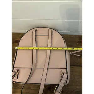 Calpak Blush Pink Faux Leather Backpack Strappy‎ Stitch Detail Gold Hardware NEW thumbnail 11