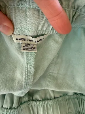 American Eagle Mint Green Lyocell Pull On‎ Shorts Medium thumbnail 4