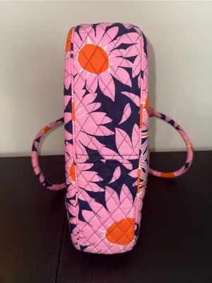 Vera Bradley Pink ‘She Loves Me’ Sunflower Quilted Shoulder Bag thumbnail 3