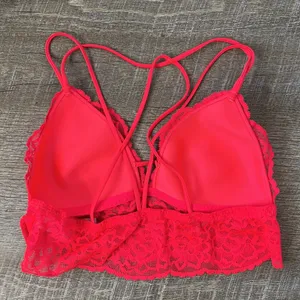 PINK Victoria’s Secret Neon Pink Lace Bra SZ M thumbnail 4