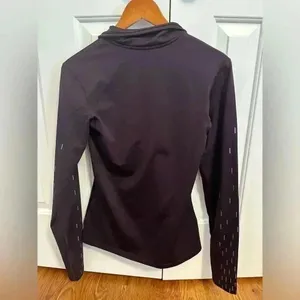 Nike Pro Warm Dri Fit Purple Quarter Zip Up Long Sleeve Shirt size Medium thumbnail 7