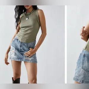 NWOT Free People We The Free Kate Tank - willow green - medium thumbnail 4