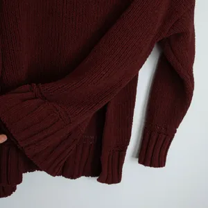 Aerie‎ Womens Turtleneck Sweater Knit Pullover Casual Fall Winter Brown Small thumbnail 6