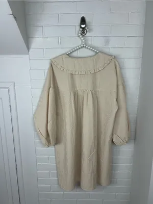 NWT Amazon Neutral Gingham Check Collared Dress Size XL thumbnail 8
