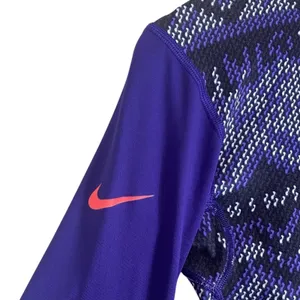 Nike Pro Hyperwarm Nordic Infinity Athletic Top Womens M Purple Funnel Neck thumbnail 6