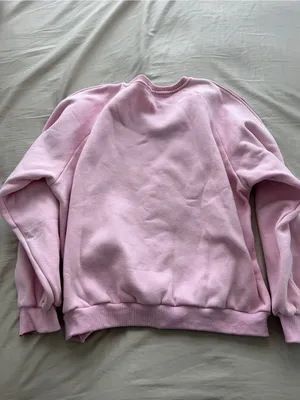 Pink Crewneck with Edgy Red Zipper Trim thumbnail 4