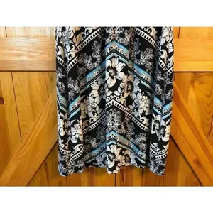 White House Black Market Black White Light Blue Pullover Shift Dress Size Large thumbnail 3