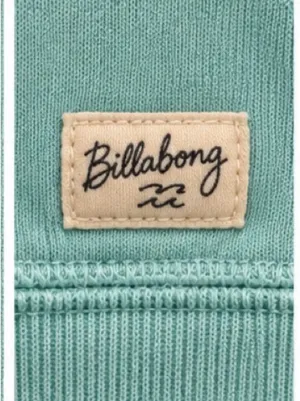 Billabong Mint Aqua Pullover Hoodie Size Large Cotton Blend Kangaroo Pocket thumbnail 5