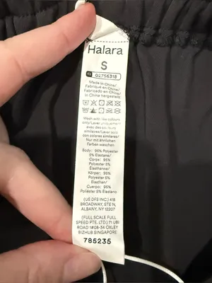 NWT Halara Black Flow Pleated High Rise Shorts thumbnail 5