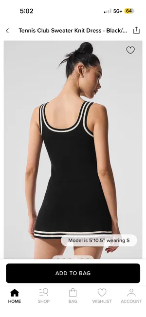 Alo Yoga Tennis Club Sweater Knit Dress thumbnail 5