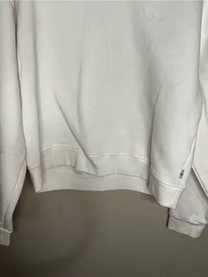 Rhythm Classic Crew Neck White‎ Cozy Fleece Sweatshirt thumbnail 4