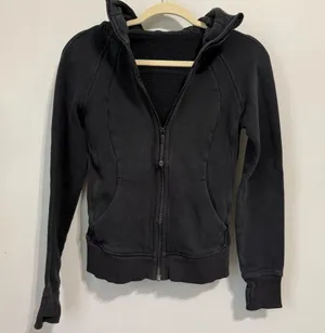Lululemon Black Zip Up Scuba Jacket Size Small thumbnail 6