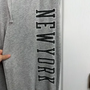 Aeropostale light gray New York high waisted‎ baggy cinched lounge sweatpants S thumbnail 3
