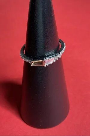 Bomb Party RBP6395 “Stack Me Up” Cubic Zirconia on .925 SSS Size 7 Ring NWT thumbnail 1