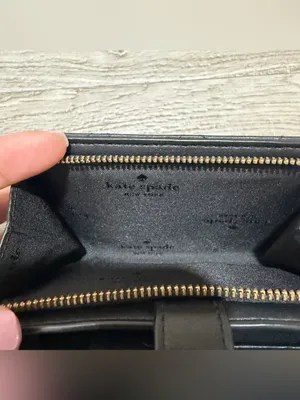 Kate Spade Black Quilted Medium Bifold Wallet thumbnail 10