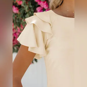 Boutique Tiered Ruffled Short Sleeve Top thumbnail 4