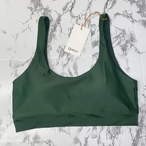 NWT Quince Palm Green Italian Tank Bikini Swim Suit Top Women's Size Medium thumbnail 2