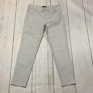 Crosby. Geometric Skinny Ankle Pants Gray Size 6 thumbnail 1