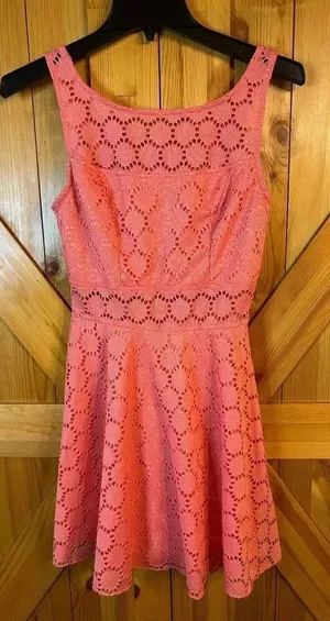 Trixxi Pink Lined Sleeveless Lace Zip Up Short Dress Size 5 (8914) thumbnail 1
