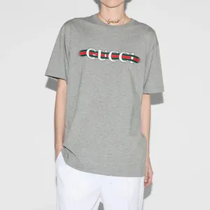 GUCCI logo web stripe printed tee shirt top thumbnail 2