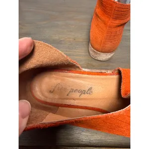 Free People Royale Flats Orange Textured Leather D'Orsay Shoes 36 US‎ 5.5 thumbnail 10