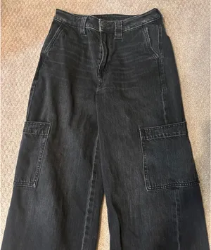 Black Cargo Jeans American Eagle thumbnail 3