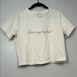 12TH TRIBE Paris Is My Boyfriend Baby Tee thumbnail 4