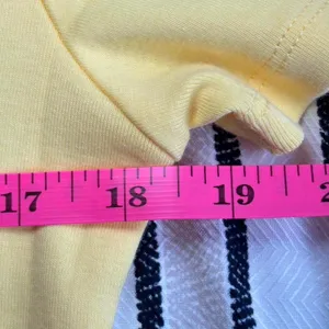TOMMY HILFIGER Women's T-shirt L Yellow Casual Cotton thumbnail 7