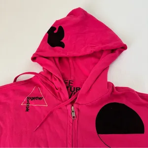 Free City Leopard Zip Hoodie Fuschia, S thumbnail 4