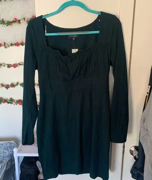 Francesca's Hunter Green Dress thumbnail 1