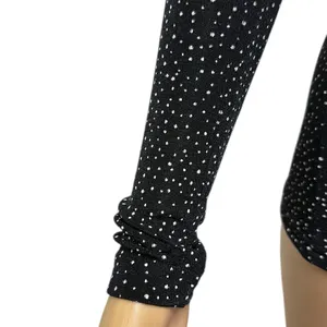 Newport Starry Night Mock Neck Long Sleeve Lightweight Bodycon Nylon Top Small thumbnail 11