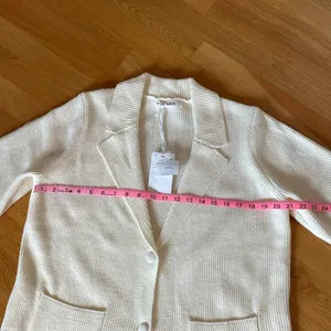 NWT Grace Karin Cream Knit Blazer Cardigan L thumbnail 6