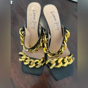 LEMON DROP by PRIVILEGED chain heels sold at Dolls Kill Size 10 thumbnail 6
