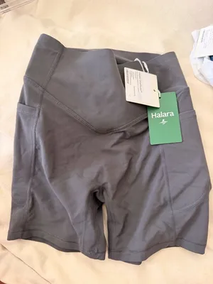 Halara XS Biker High-Waist Shorts With Pockets -scrunch butt lift XS - Gray - N thumbnail 8