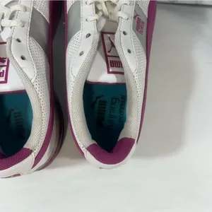 Puma Women's Turin Athletic White Pink Shoe Size 8 #559 thumbnail 6
