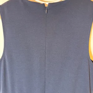 J. Crew Mercantile Navy Blue Sleeveless‎ Fit and Flare Dress Size Large thumbnail 9