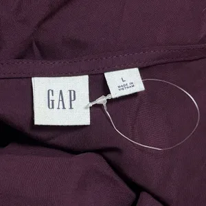 NEW Gap Purple Wide Leg Crop Jumpsuit Summer Coastal Travel Comfort Chic L thumbnail 8