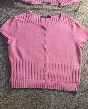 Ralph Lauren Pink Cardigan Top thumbnail 1