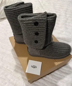 UGG Cardy Knit Boots Classic Grey thumbnail 1