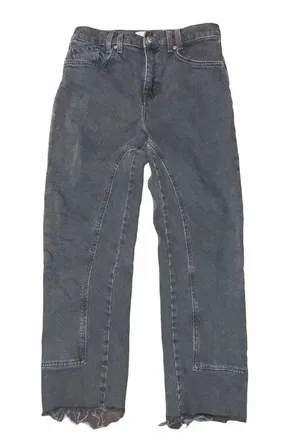Free People We The Free Jeans Womens 29x28 Black Risk Taker High Rise Straight thumbnail 1