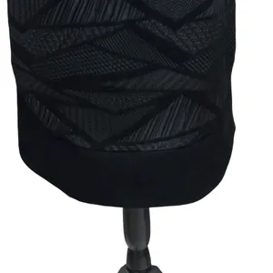 ELENE CASSIS Black Textured Puff Sleeve Fitted Dress 4 Lined‎ Cocktail Evening thumbnail 4
