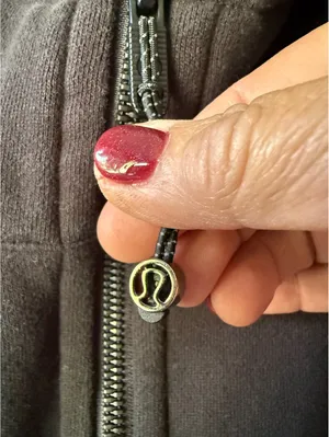 Lululemon Black Zip-Up Hoodie with Thumb Holes and Hood thumbnail 6