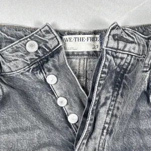 We The Free People Jeans Womens 27 Good Luck Barrel Mid Rise Gray Denim Cotton thumbnail 3